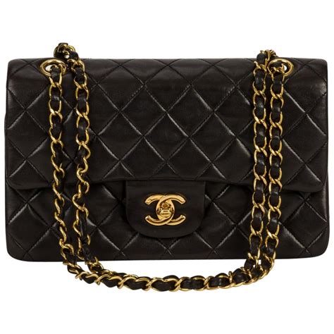 chanel black and gold bags|Chanel bag black classic.